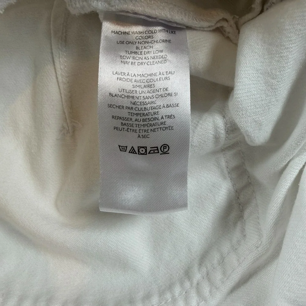 We The Free People White Denim Shortalls XS Cotton Bib Overalls OB1417658